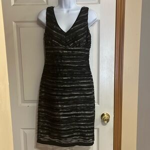 Donna Ricco New York Dress Size 4 Black and Gray Dress